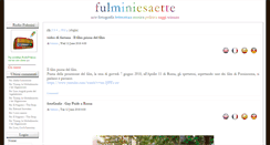Desktop Screenshot of fulminiesaette.it